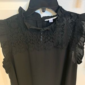 EUC- Black fancy blouse
